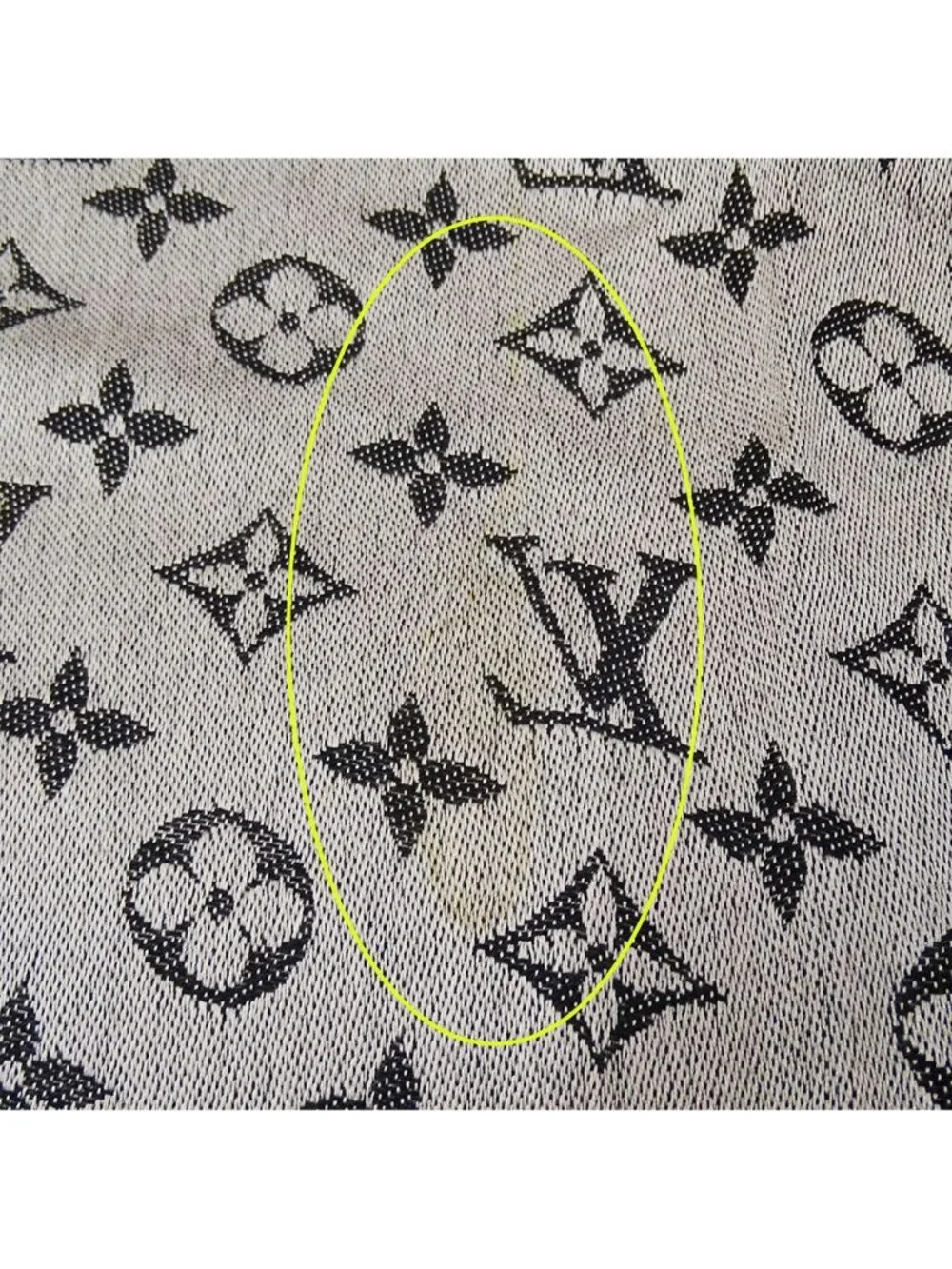 Louis Vuitton Shawl Silk Wool Monogram Black Large Logo Casual Scarf